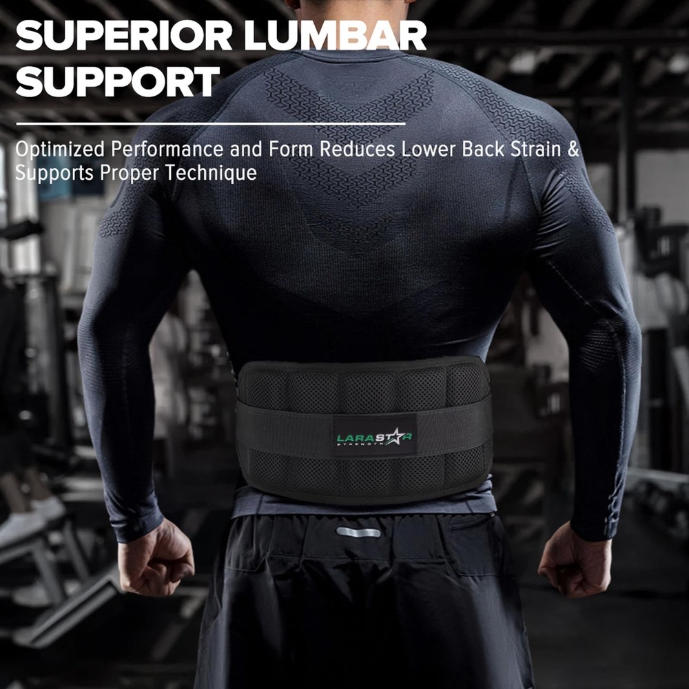 Belt for Belt Squat Dip Belt Weighted Pull Up, Heavy Duty with Structured Bac...