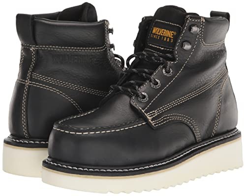 Moc-Toe Steel-Toe EH 6" Work Boot Men's 11.5 Black