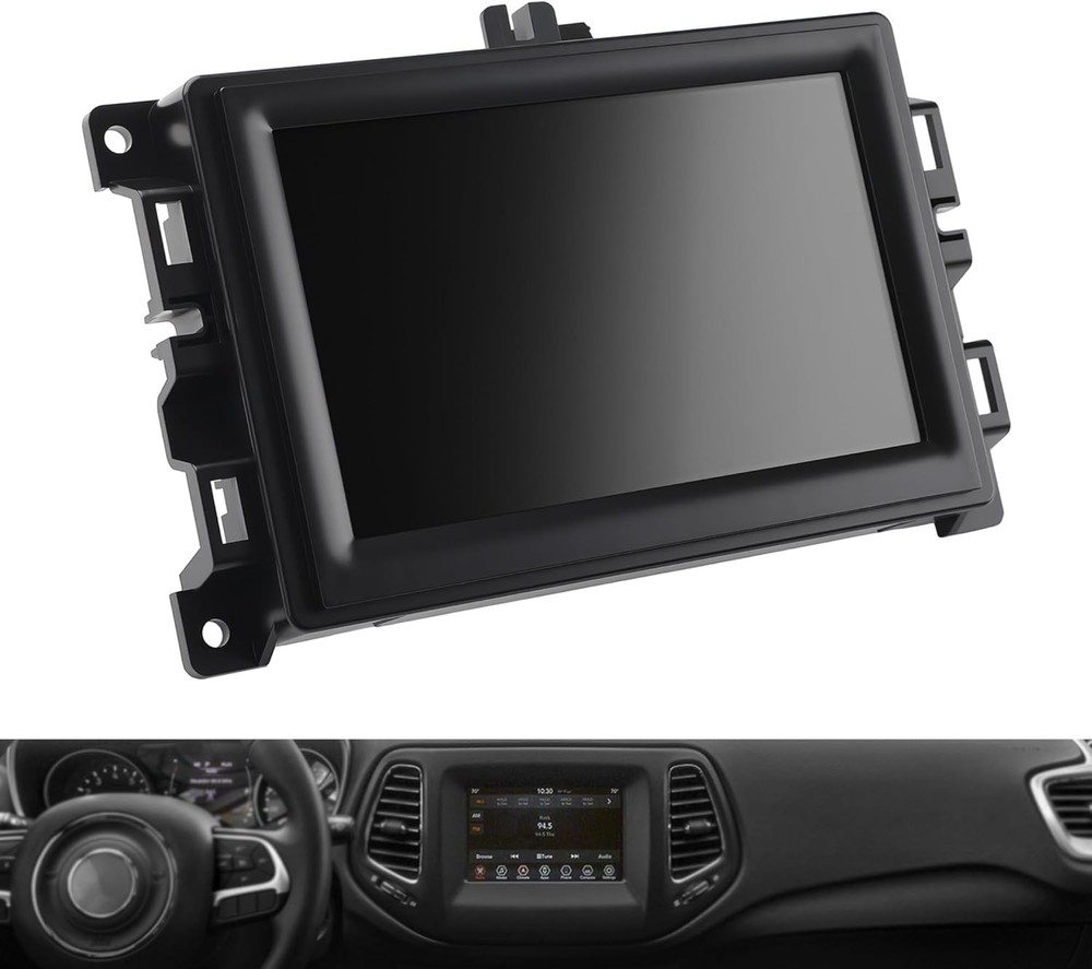 7" LCD Touch Screen w/ Frame For 2018-2020 Jeep Compass Radio Navigation Replace
