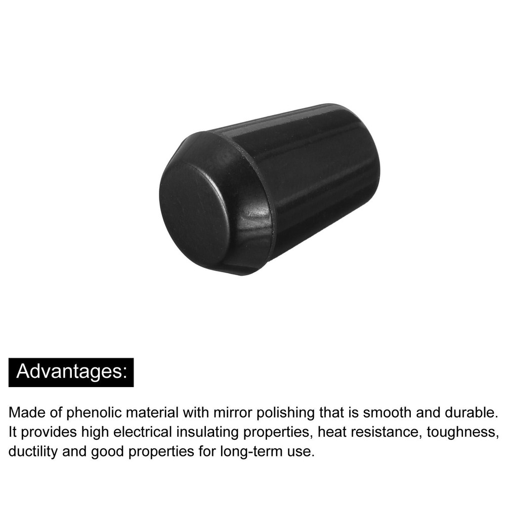 M5x16mm Female Threaded Hand Knobs Tapered Insert Handles for Mechanical, 4Pcs