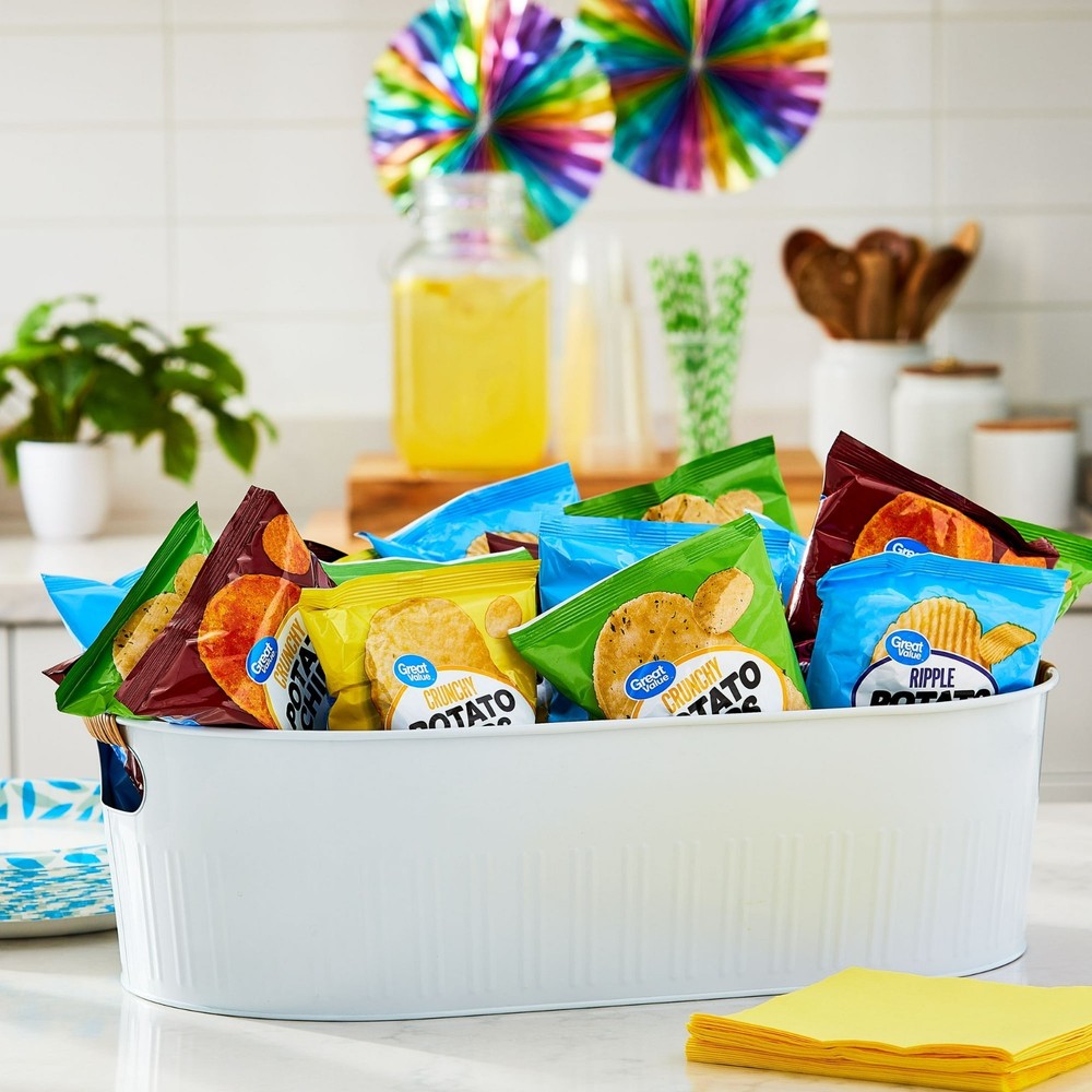 New Great Value Classic Chips Variety Pack, 1 oz, 20 Count.