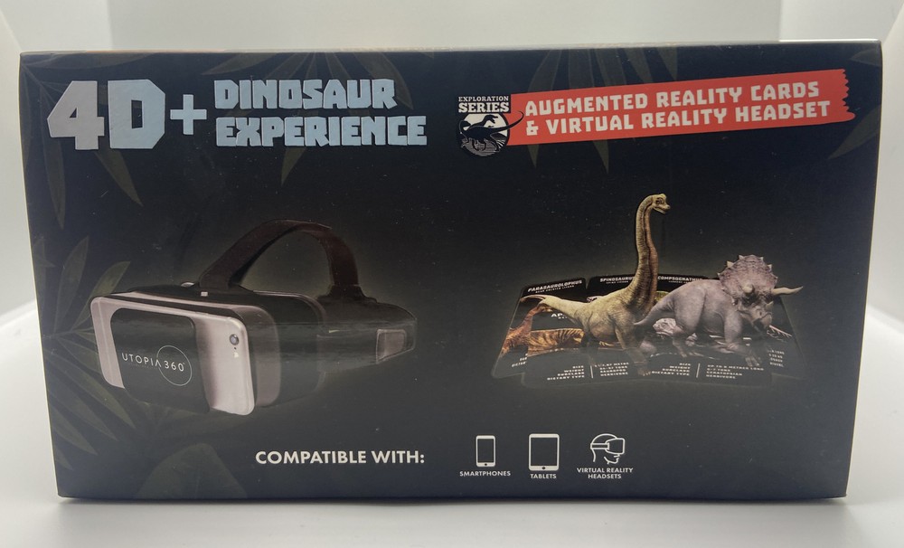 4D+ Utopia 360° Dinosaur Experience Augmented Reality Cards & VR Headset