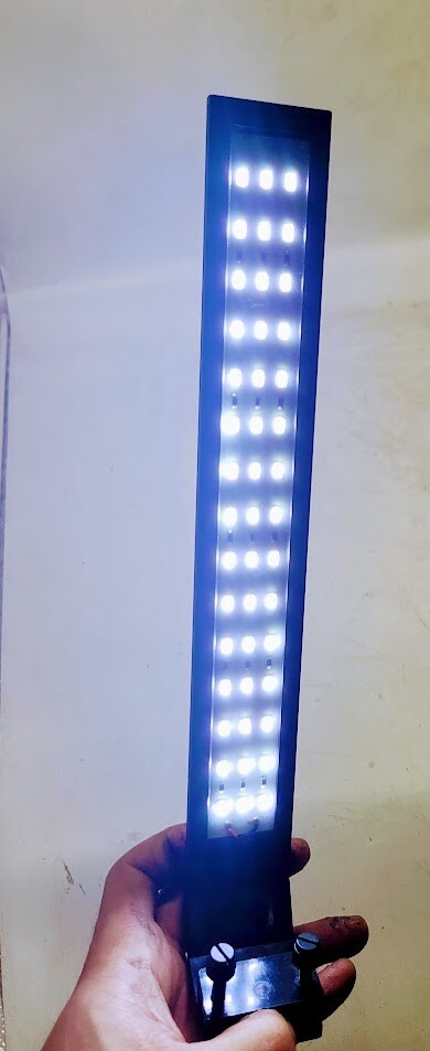 Waterproof Led Aquarium Light Dimmable Clip W/Cable & Adapter