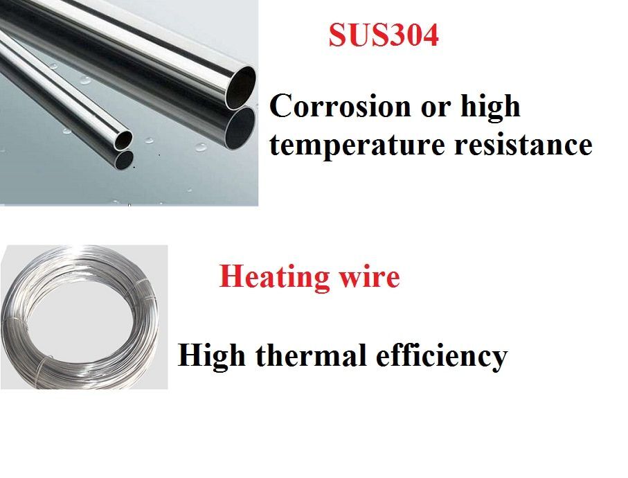 Solar Water Heater 12V Tubular Electric 300W/400W/600W Durable Heating Element