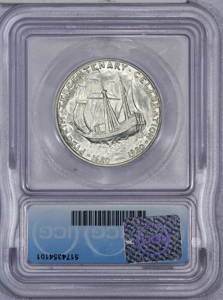 1920 Pilgrim Half Dollar 50c ICG MS65