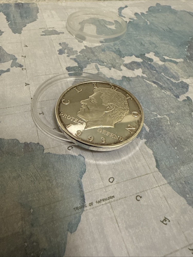 Bill Clinton Silver Coin commemorative medallion