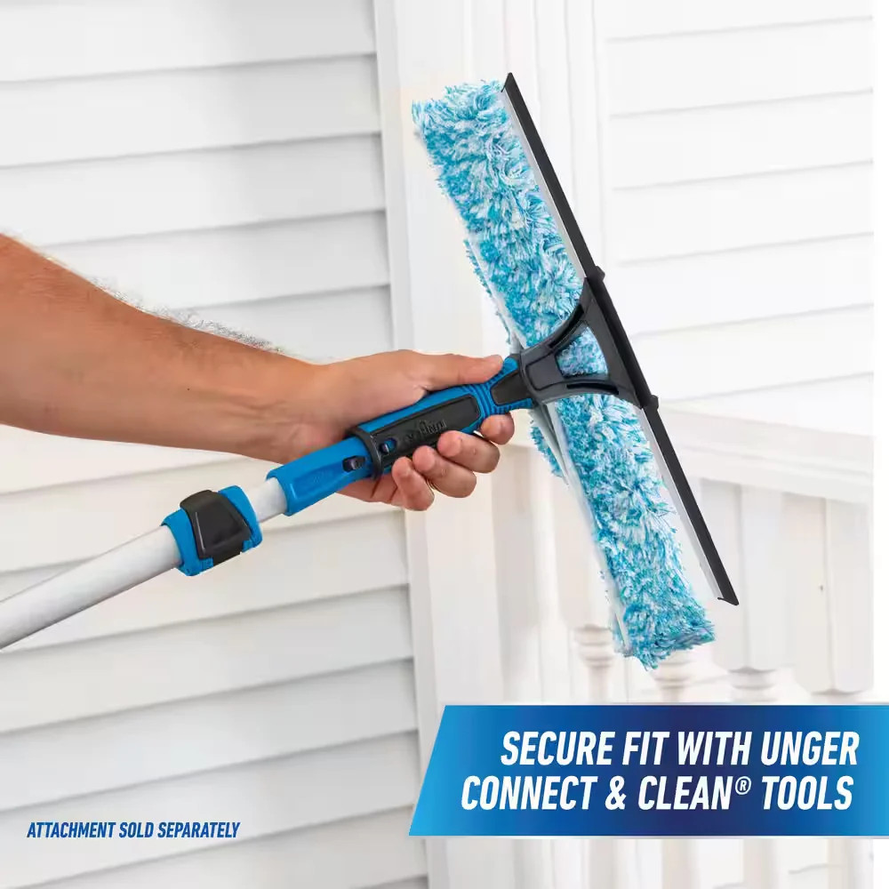6ft Aluminum Telescoping Pole Connect & Clean Locking Cone Quick Clamps
