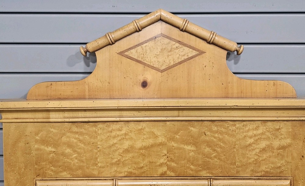  BAKER BIRDSEYE MAPLE AND FAUX BAMBOO MIRROR