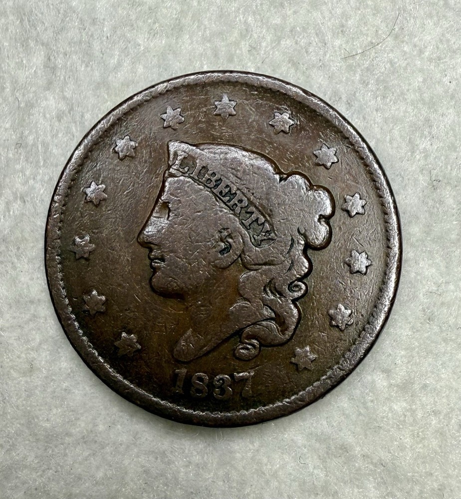 1837 Large Cent – Circulated Early U.S. Copper