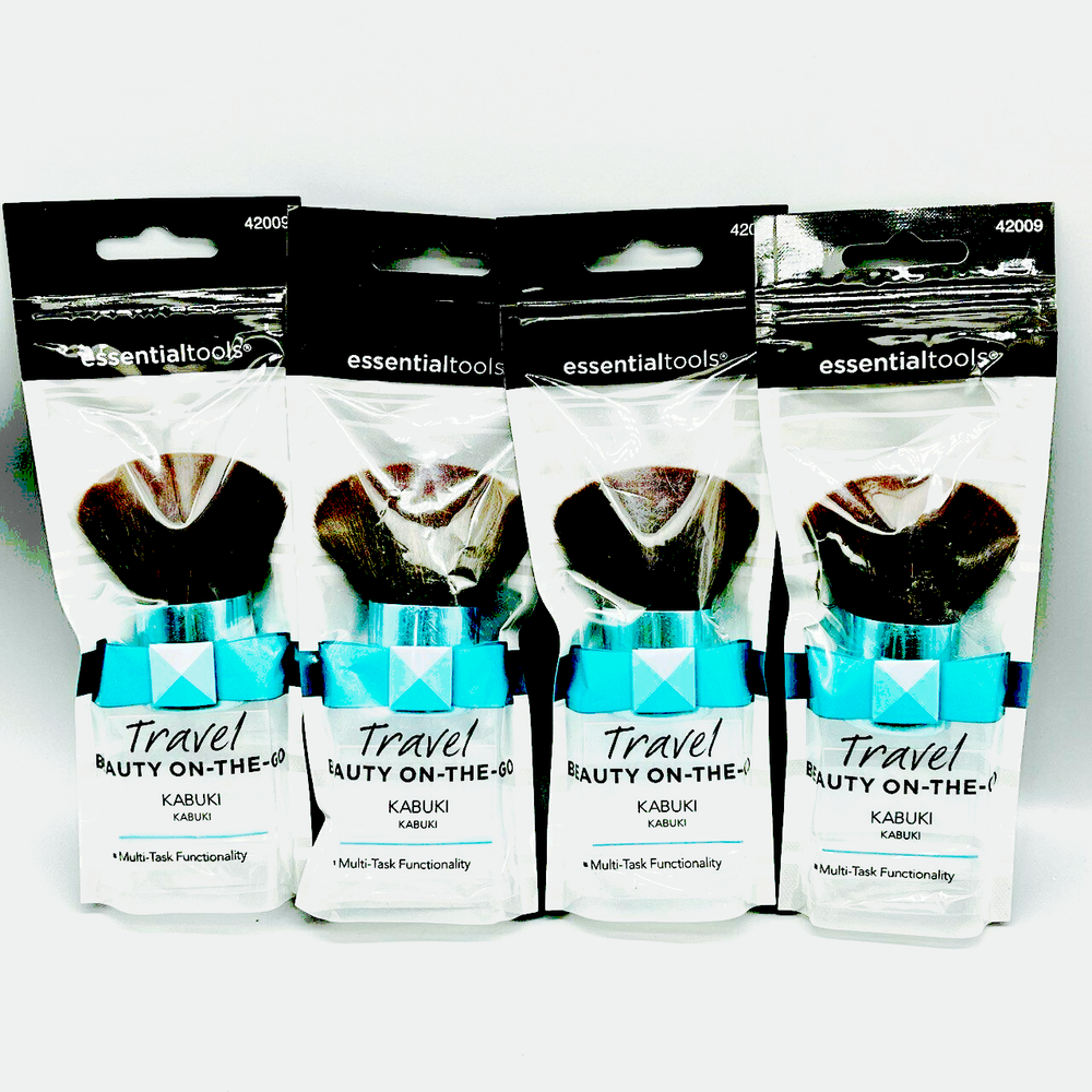 Essential Tools Travel Beauty On-the-Go Kabuki 4 Pack