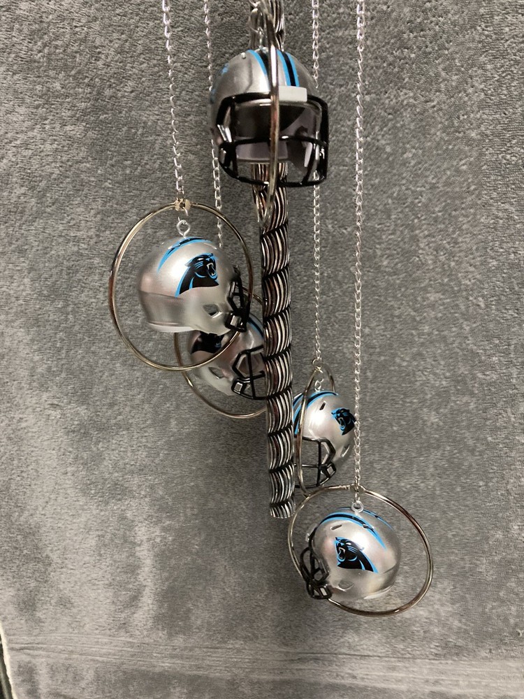 5 Ring Carolina Panthers Wind Chime