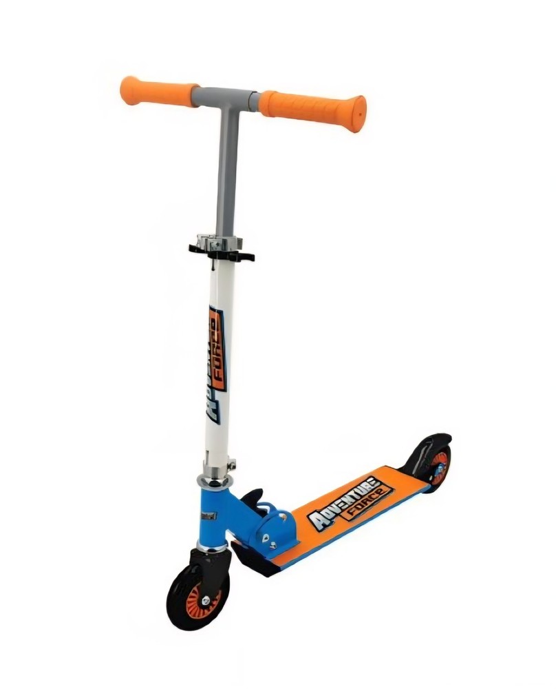 Adventure Force Folding Scooter Blue Orange Max Weight 110