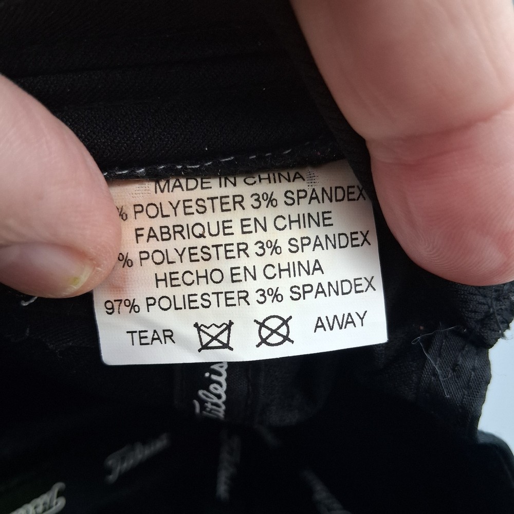 Titleist Pro V1 FJ Black Adjustable Strap Back Golf Hat Cap