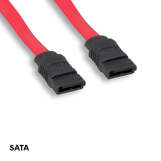 Kentek 1.5ft SATA Cable Striaght Connector 6Gbps for PC HDD Data Transfer