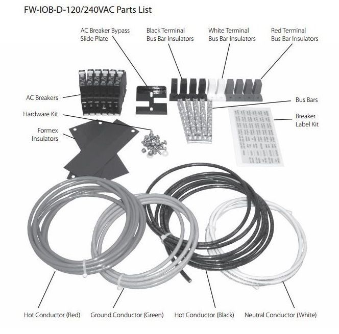 OutBack Power FW-IOB-D-120/240VAC Input/Output/Bypass Assembly