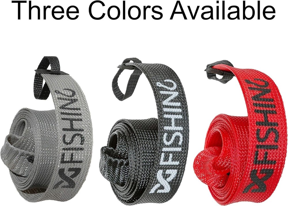 Durable 7ft Casting Rod Sleeves - Tangle-Free Storage Solution, 3 Pack