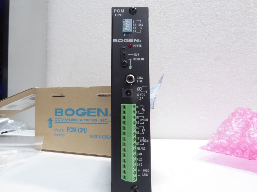 BOGEN PCMCPU CENTRAL PROCESSING MODULE NIB NOS