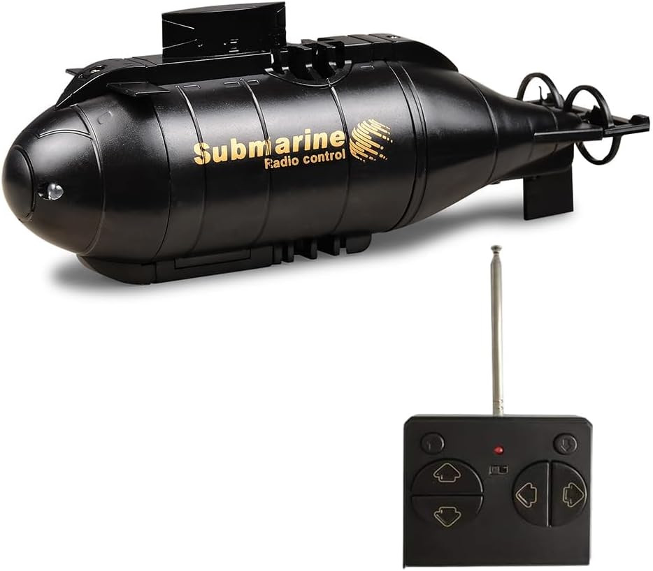 6 Channels Mini RC Submarine Toy (Black)
