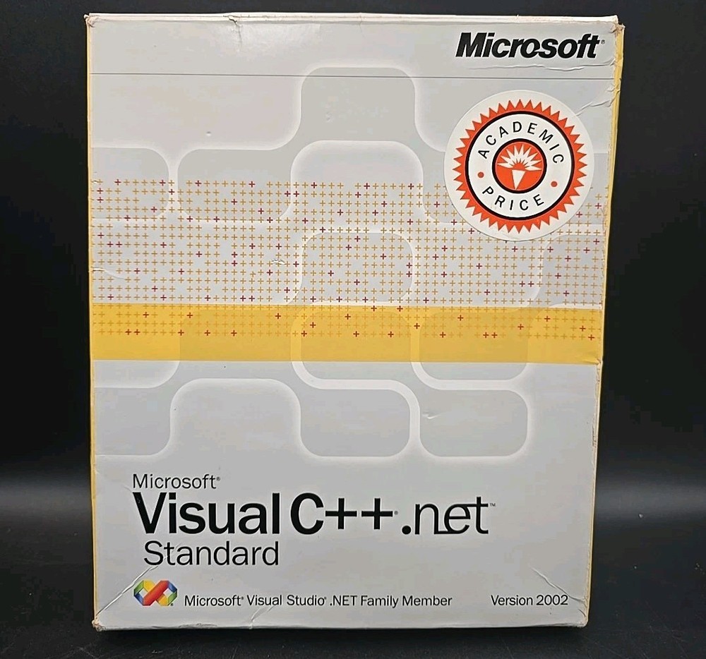 Microsoft Visual C++ .NET Standard 2002 W/ Key