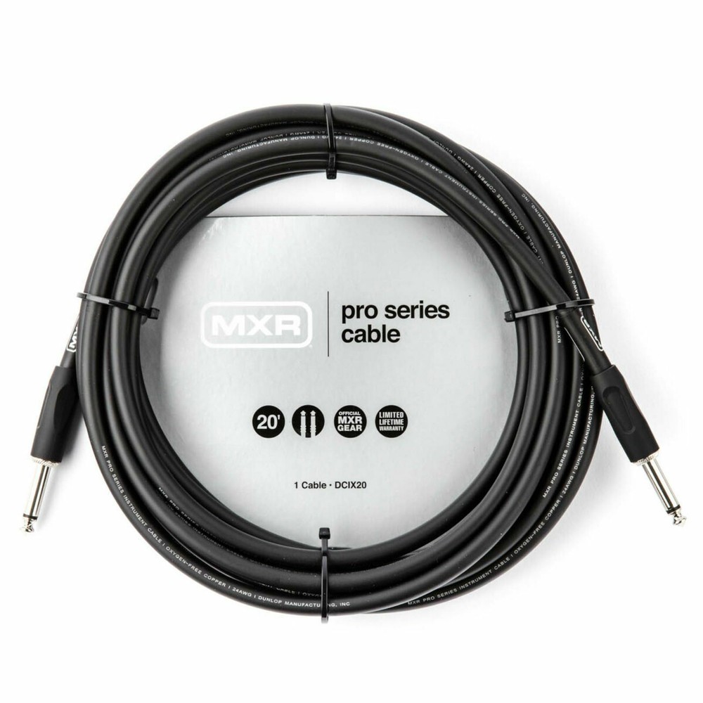 MXR DCIX20 Pro Series 20 ft. Straight Instrument Cable, Black