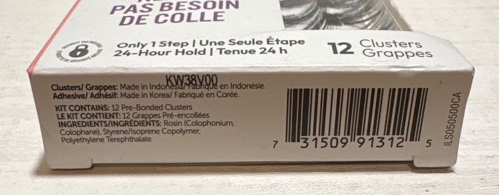 ImPRESS False Eyelashes Press On Bold Volume Clusters 12 Pack No Glue Needed New