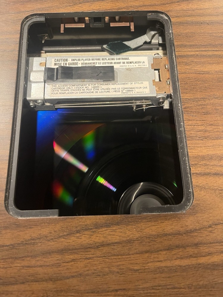 RCA SelectaVision CED Video Disc Player Model SFT 100 W - Powers Spins -Untested