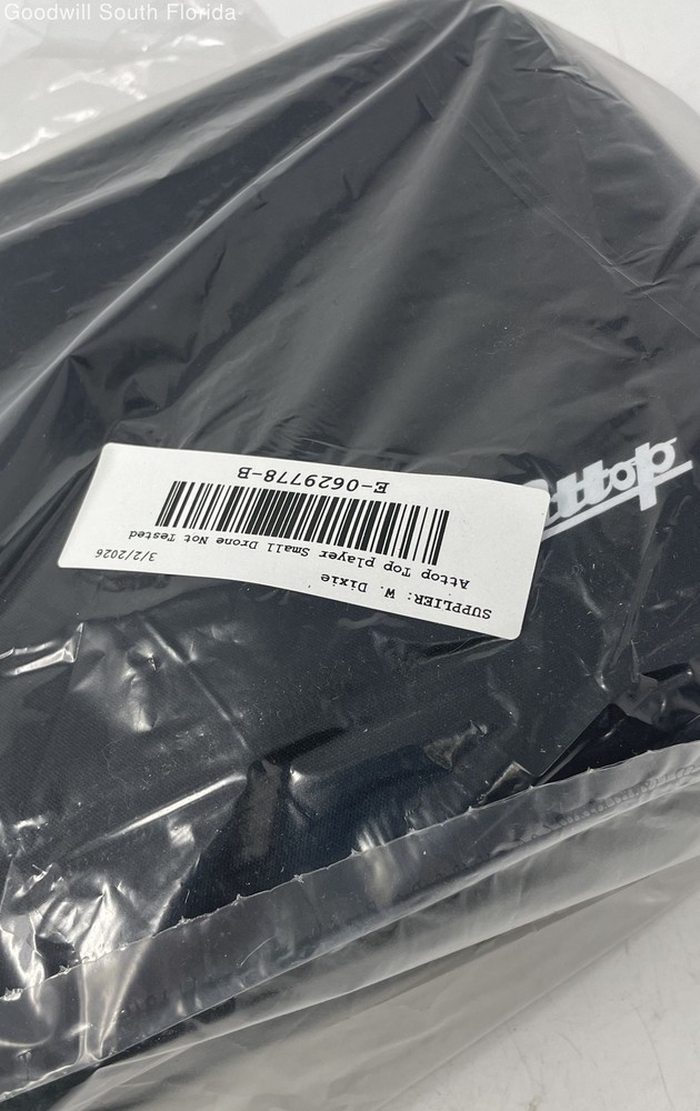 Attop Top Player Black Foldable Remote Control Small Drone Camera Not Tested