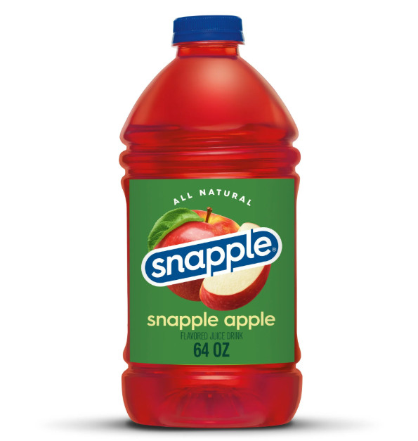 (2 pack) Snapple Apple Juice Drink, 64 fl oz, Bottle