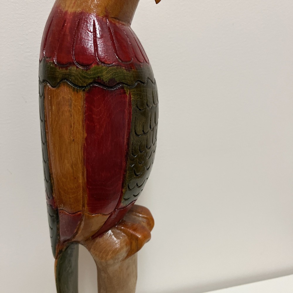 18” Hand Carved Parrot