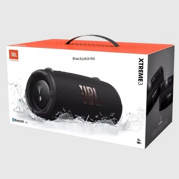 JBL Xtreme 3 Black Waterproof Portable Bluetooth Speaker