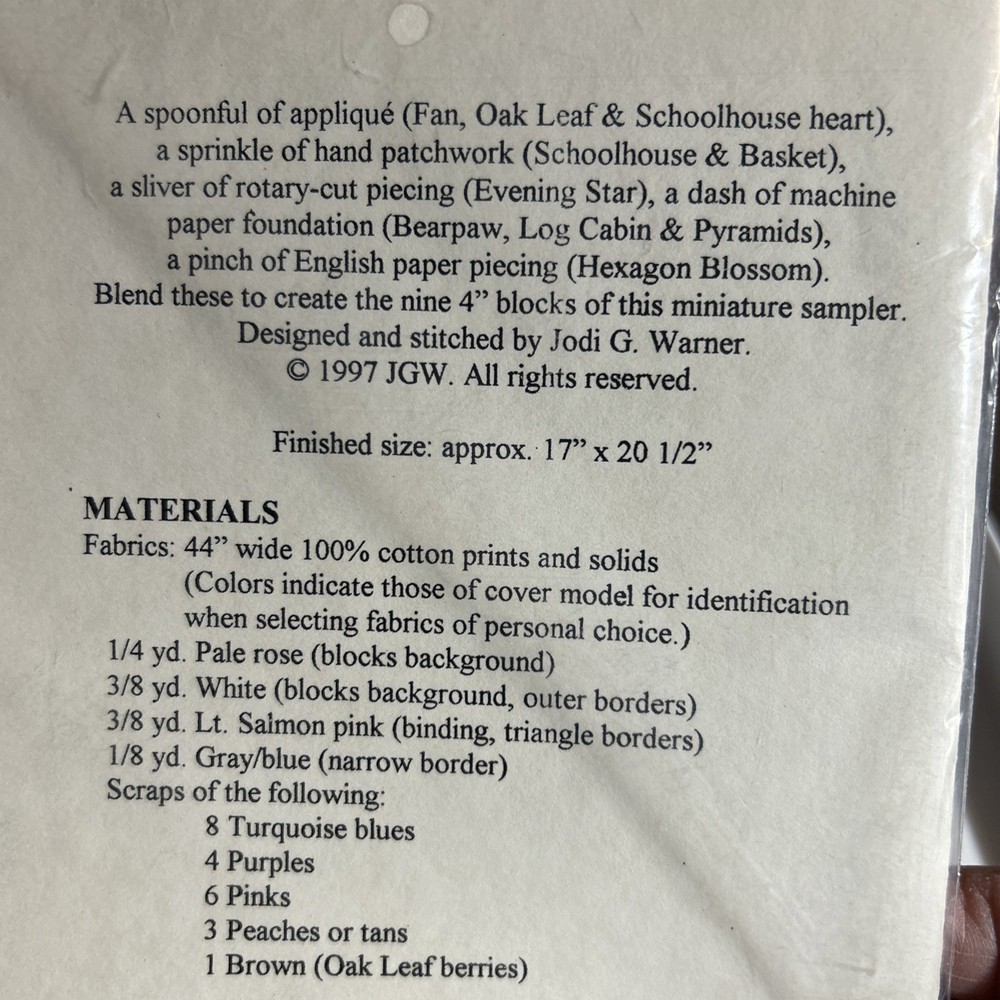 Small Measures Sampler Heartsewn