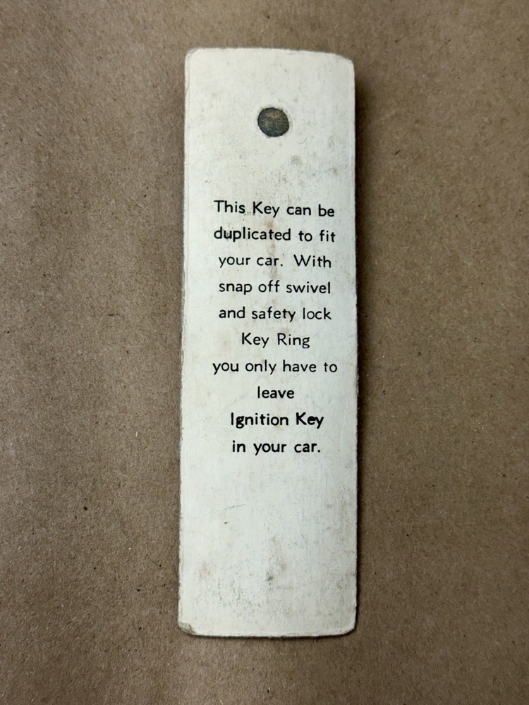 Vintage Thunderbird Key Chain Blank Key