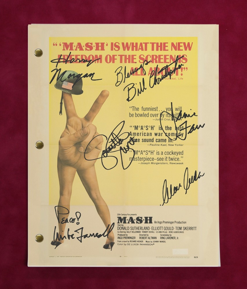 M.A.S.H. with reproduction signatures 2