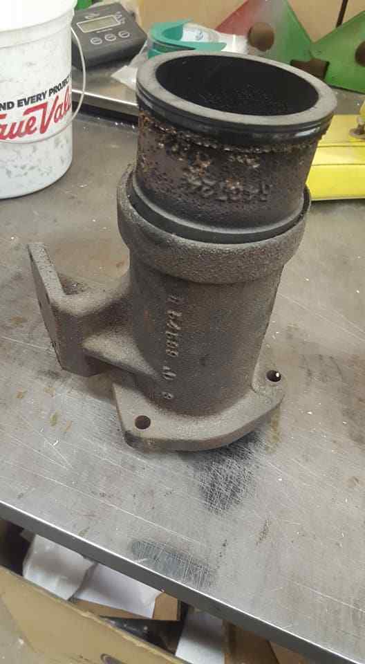 John Deere 7720 Exhaust Adapter and Extension