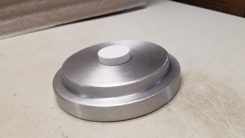 6" Round Brushed Aluminum Disk (C)