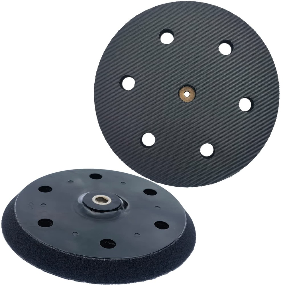 2 Pack 9 inch 6 Hole Hook and Loop Replacement Backing Pad for Orbital Sander Dr