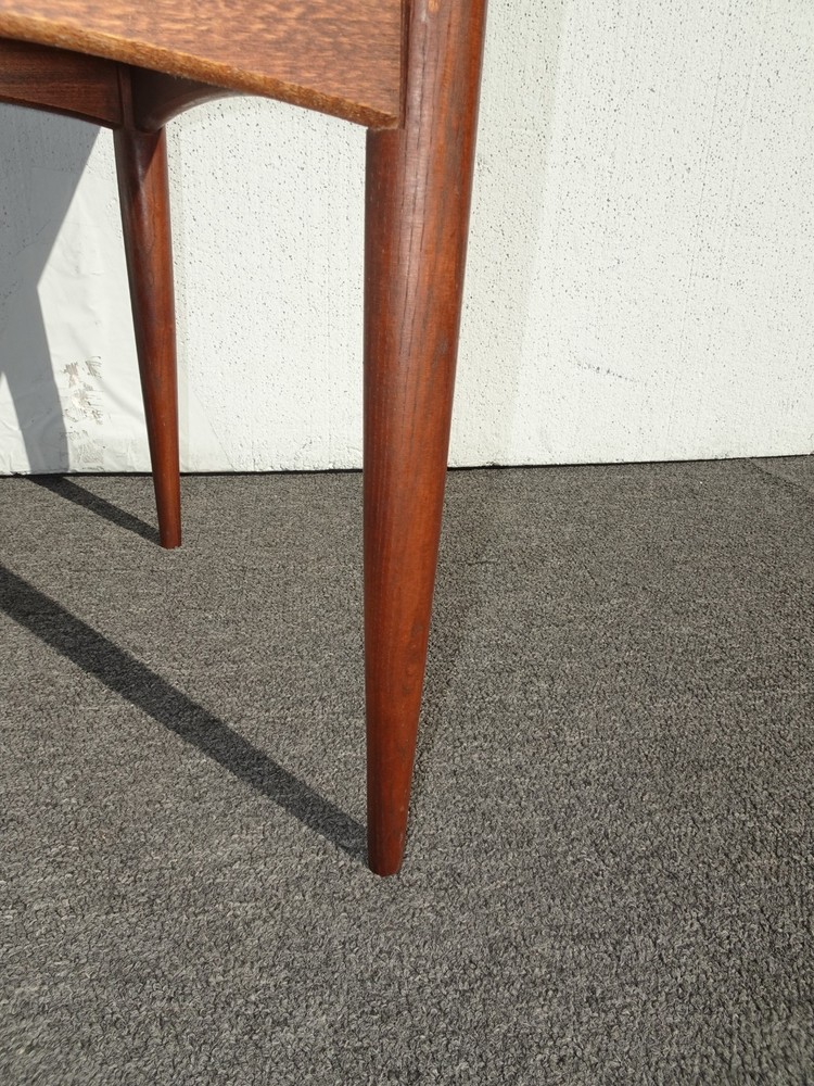 Vintage Mid Century Modern Brown End Table