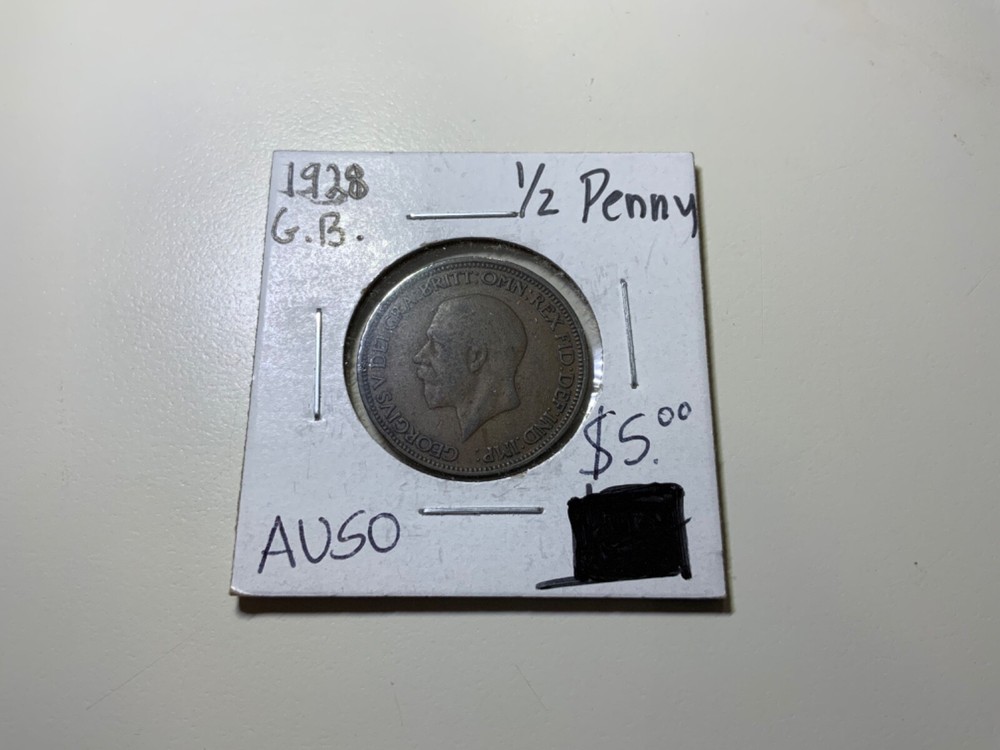 1928 Great Britain 1/2 Penny