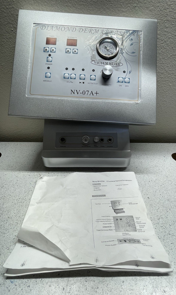 5 Functional Diamond Dermabrasion Vaccum Meter Machine ( Defect Crooked) *READ