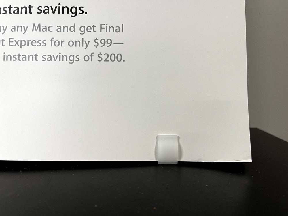 Vintage Rare Apple Computer Poster Final Cut Pro 4 Express Never Displayed 2003