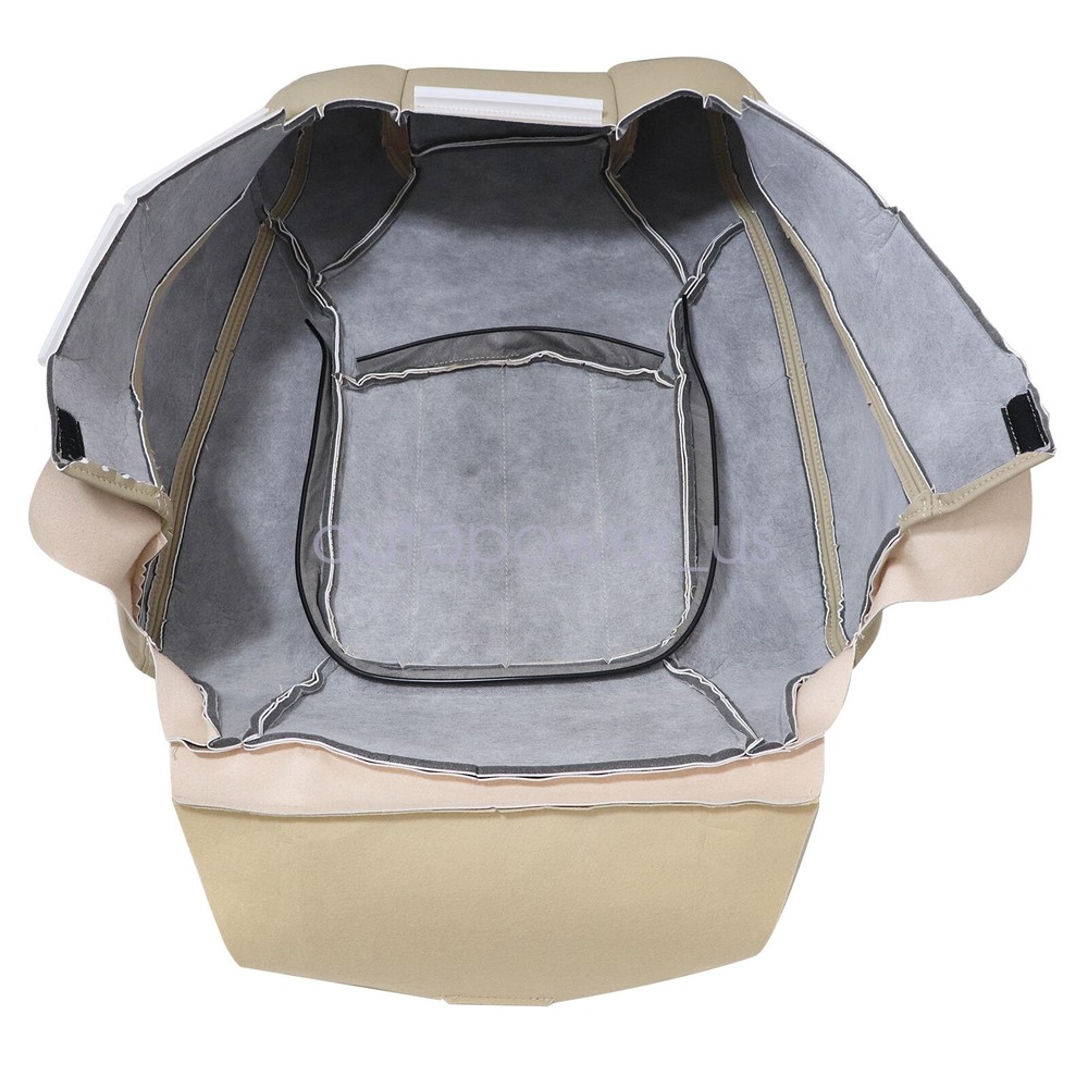 Fits 2008-2012 GMC Acadia Front Both Side Perforated Leather Seat Cover Tan 4PCS