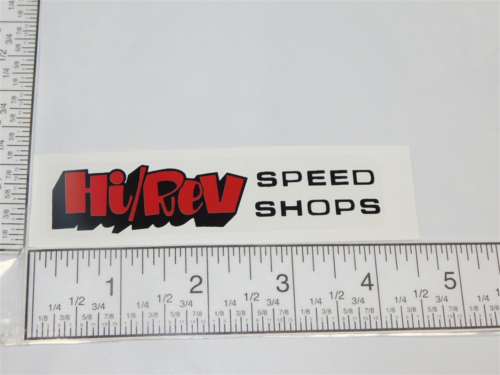 4" Hi Rev Speed Shops Sticker A-058