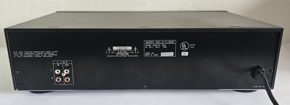Sony TC-WR510 Dual Stereo Cassette Deck *POWERS ON*