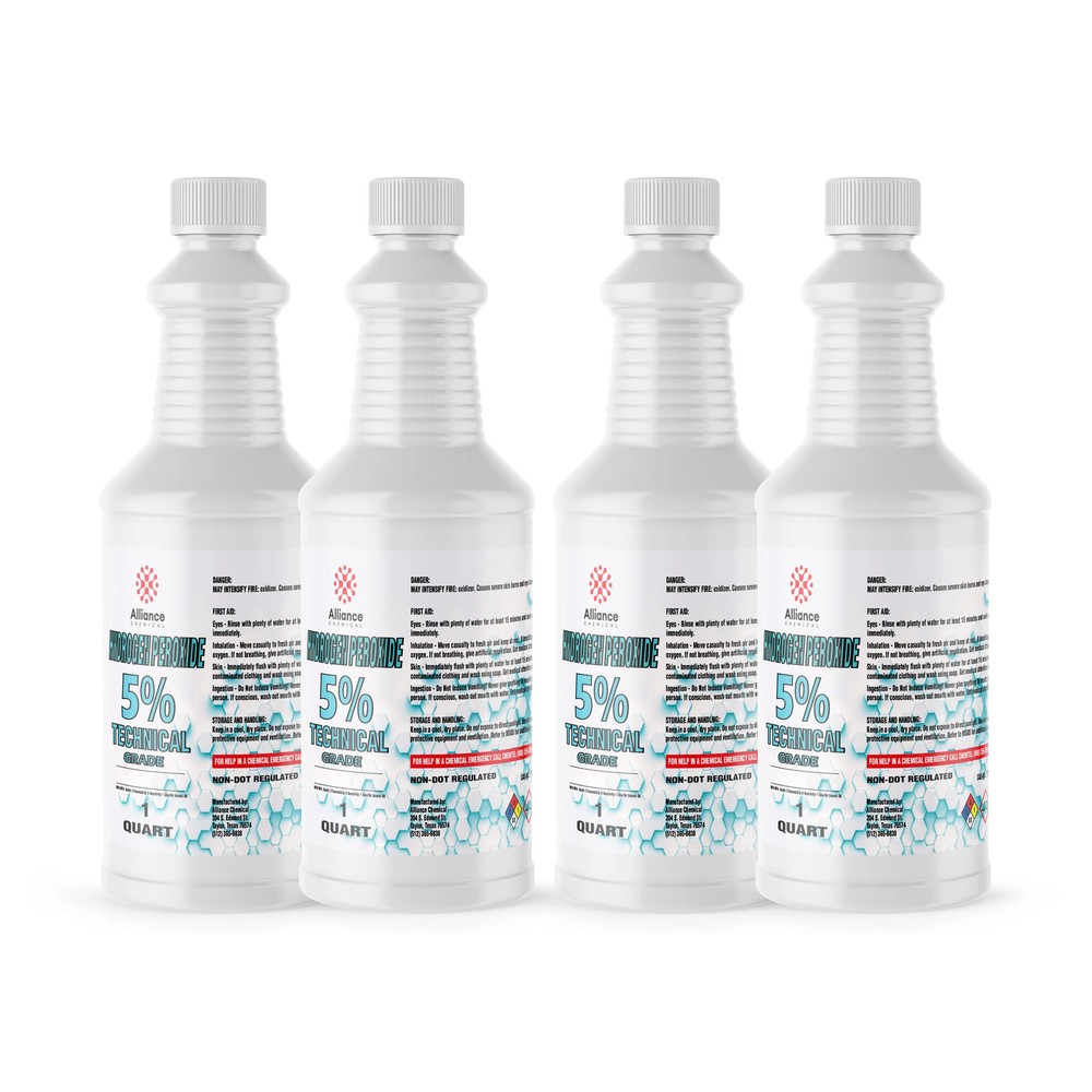 Hydrogen Peroxide 5% Technical Grade - 4 Quarts