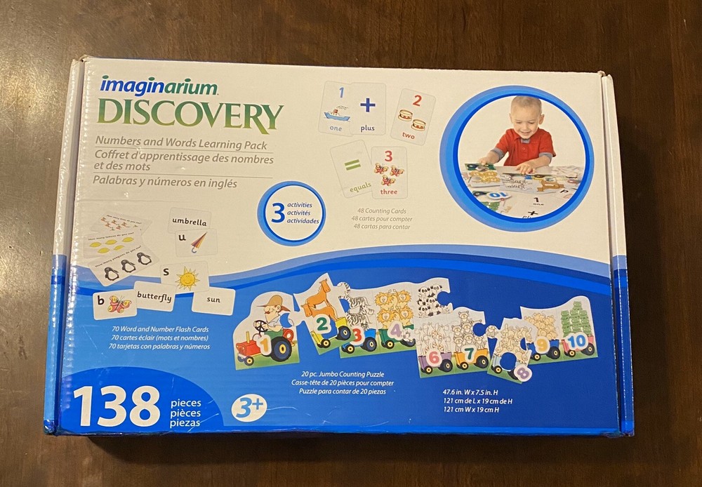 Imaginarium Discovery 130 Pc Numbers & Words Activities Learning Pack NICE!
