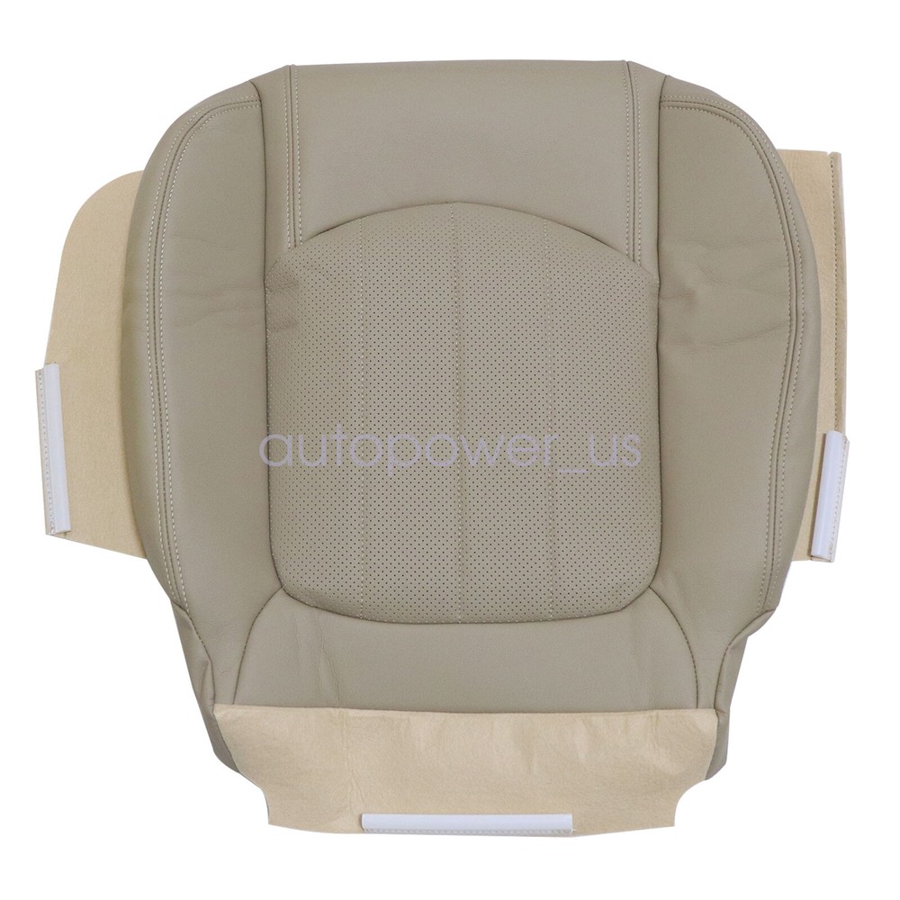 Fits 2008-2012 GMC Acadia Front Both Side Perforated Leather Seat Cover Tan 4PCS