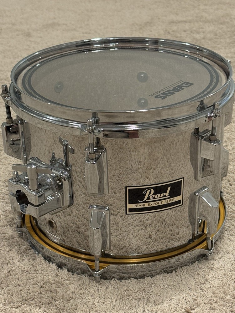 Pearl Export 10 X 8” Chrome Rack Tom Drum Drumset Set