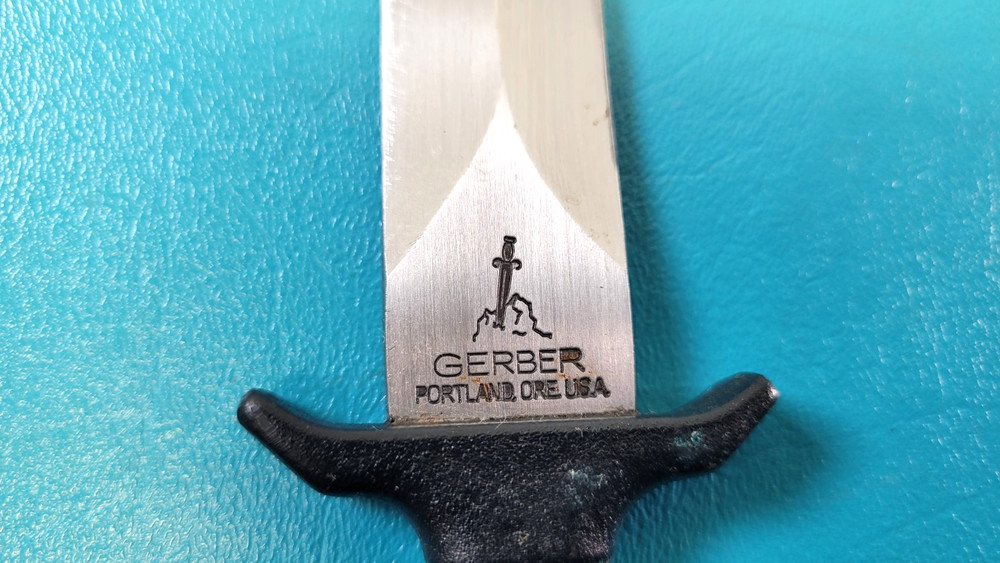 Early Vintage Gerber Command Mark 1 Boot Knife + Sheath TR1032