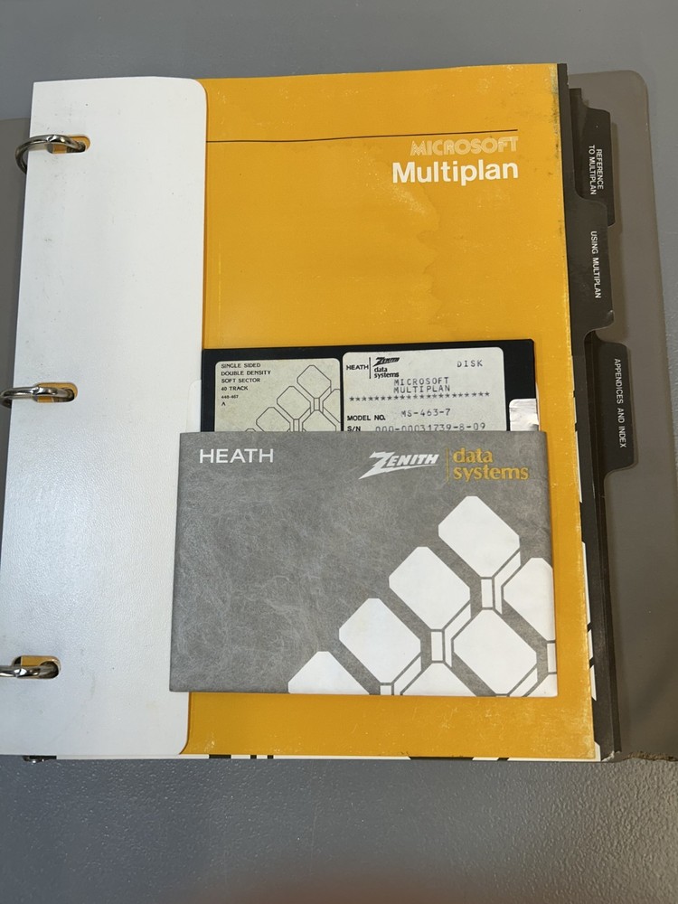 Zenith MultiPlan  5 1/4" Disk