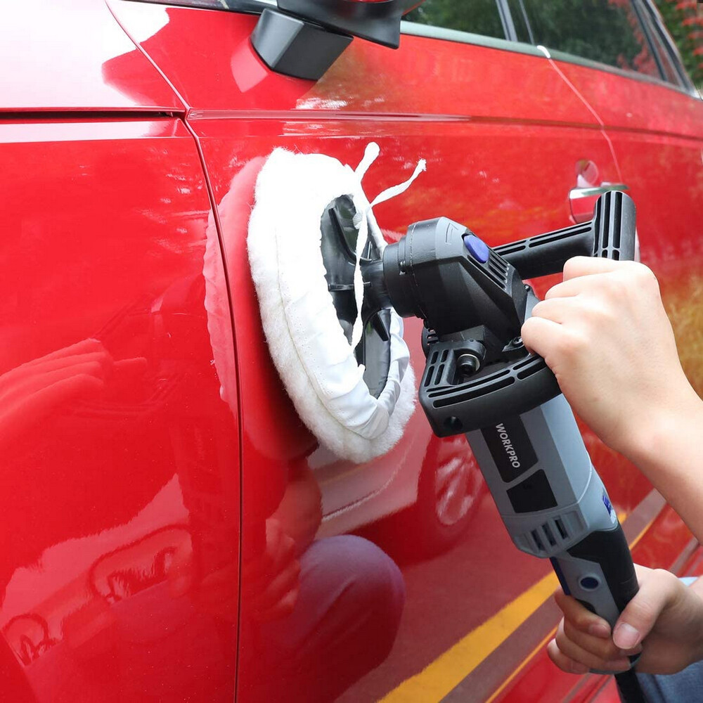 WORKPRO Buffer Polisher Buffer Waxer With Buffing Polishing Pads for Car Sanding
